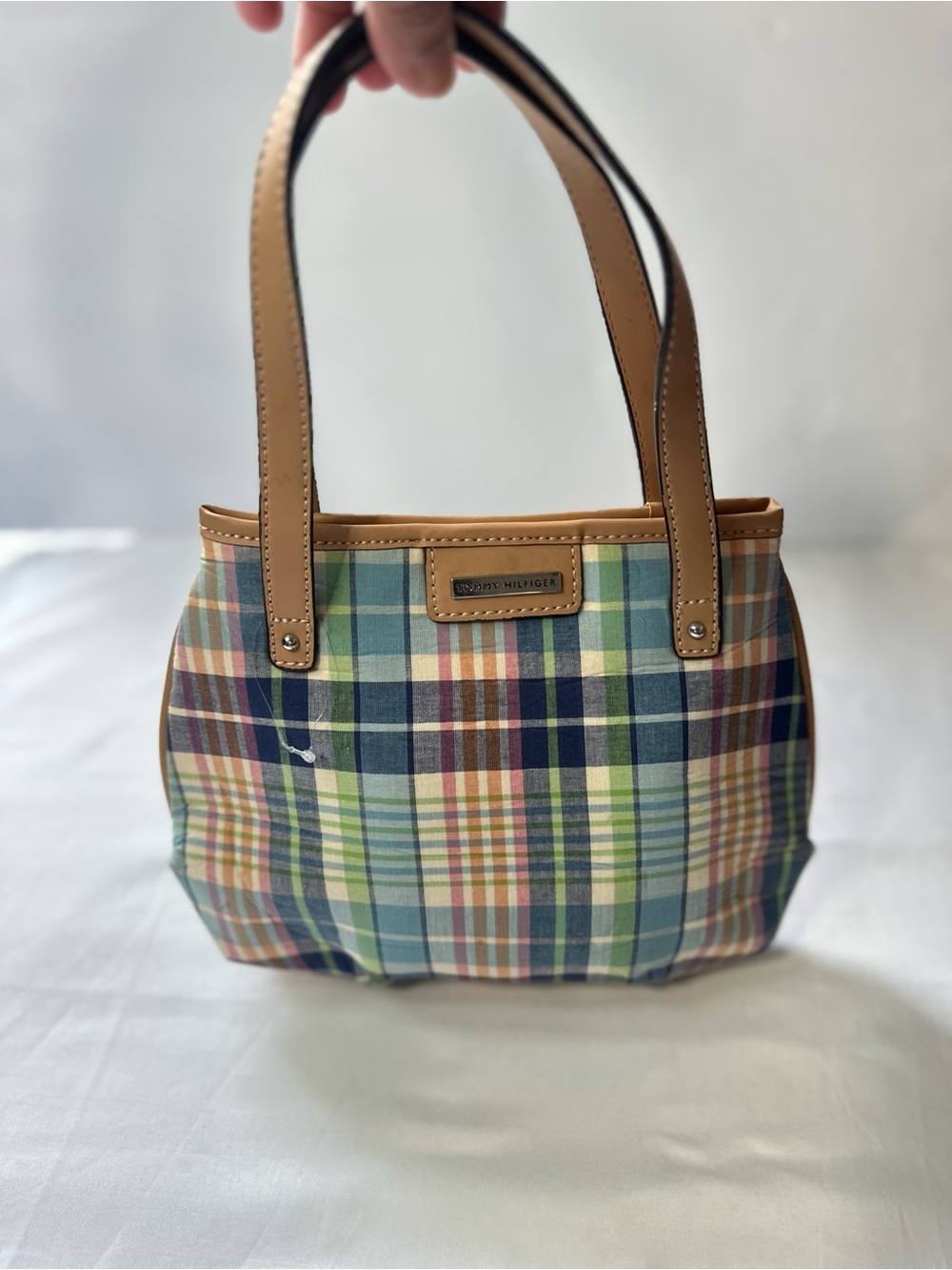 Y2k Tommy Hilfiger Multicolor Plaid mini Tote